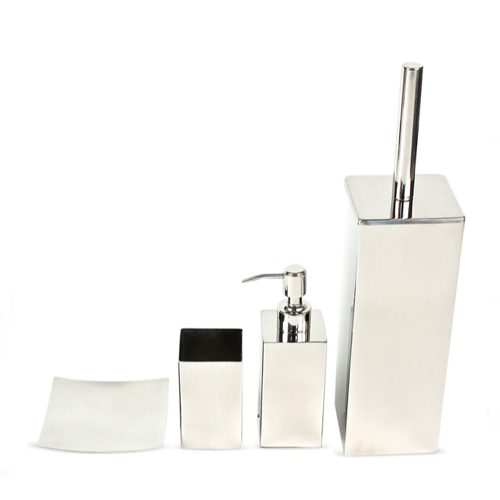 Bathroom Accessory Set, Gedy NE100, Nemesia Polished Chrome Bathroom Accessory Set NE100